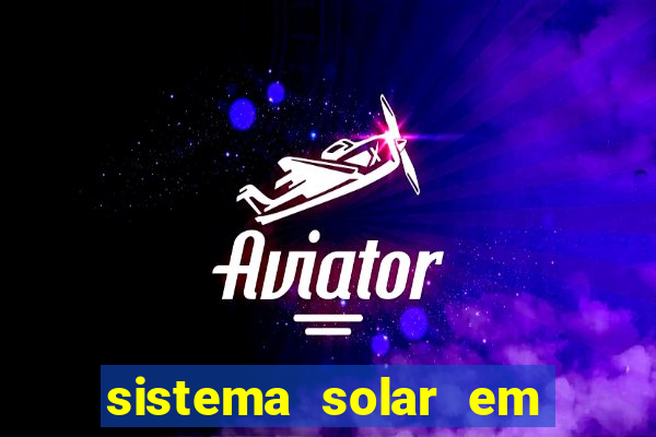 sistema solar em tempo real