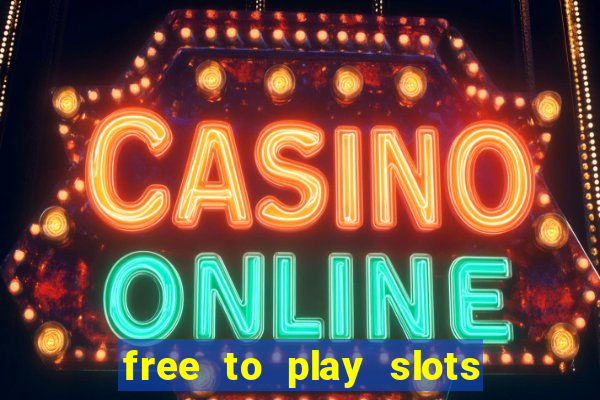 free to play slots no download