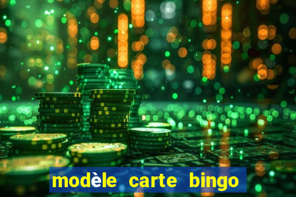 modèle carte bingo quarantaine gratuit