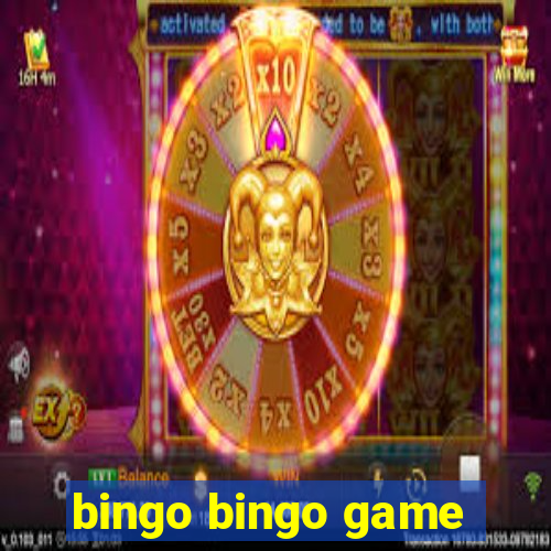 bingo bingo game