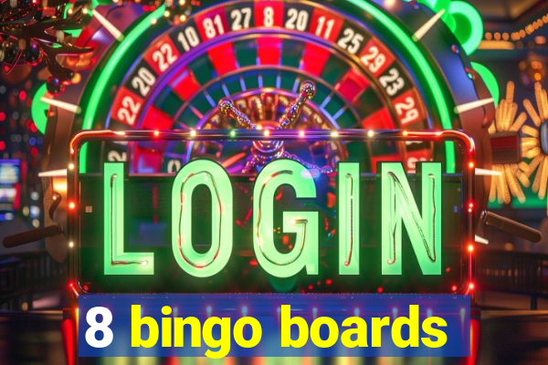 8 bingo boards