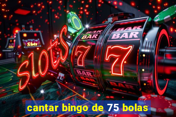 cantar bingo de 75 bolas