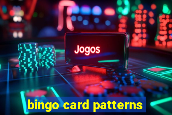 bingo card patterns