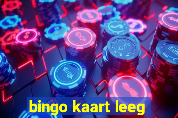 bingo kaart leeg