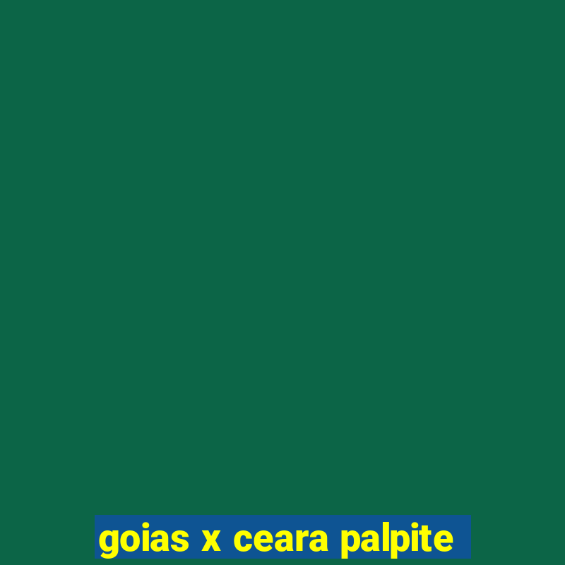 goias x ceara palpite