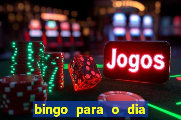 bingo para o dia do estudante