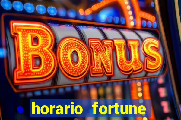 horario fortune tiger hoje