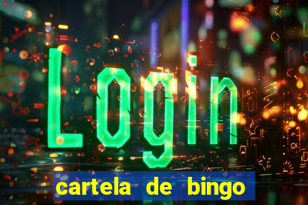 cartela de bingo da sorte