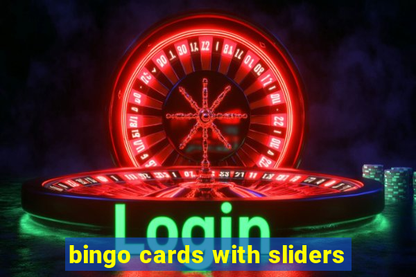 bingo cards with sliders