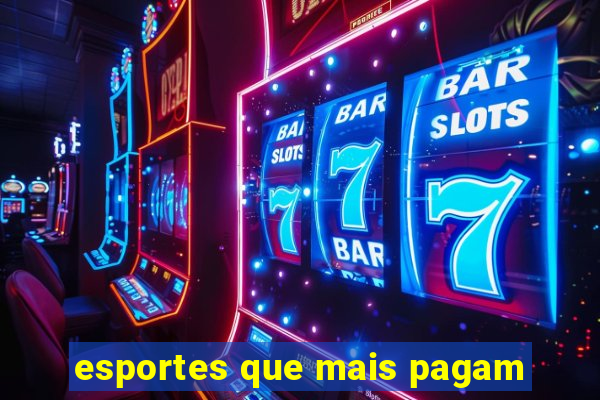 esportes que mais pagam