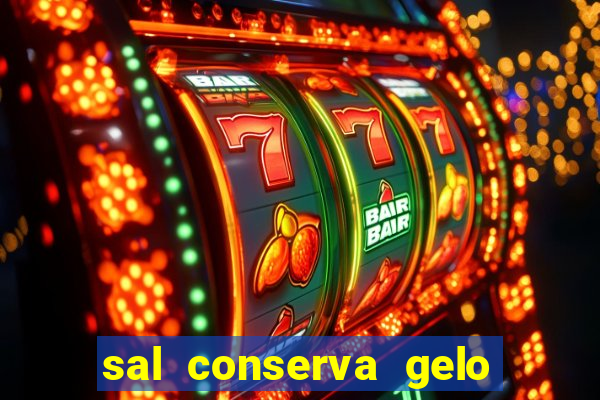 sal conserva gelo mais tempo