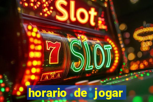 horario de jogar fortune tiger