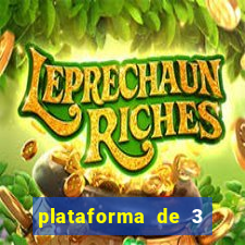 plataforma de 3 reais jogo