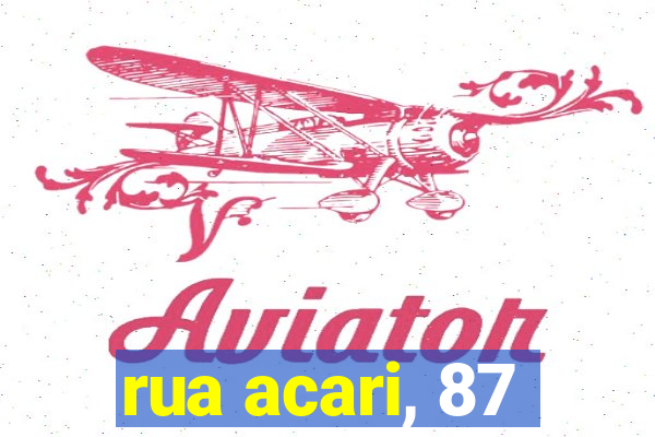 rua acari, 87