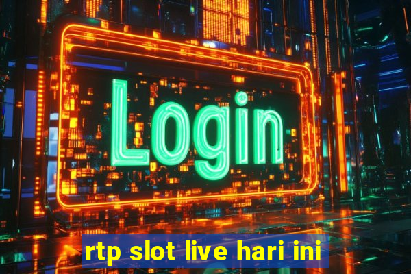 rtp slot live hari ini