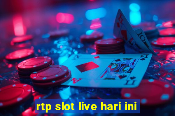 rtp slot live hari ini