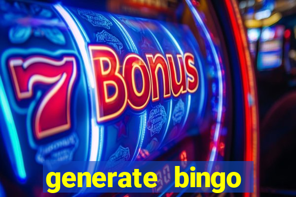 generate bingo cards with pictures