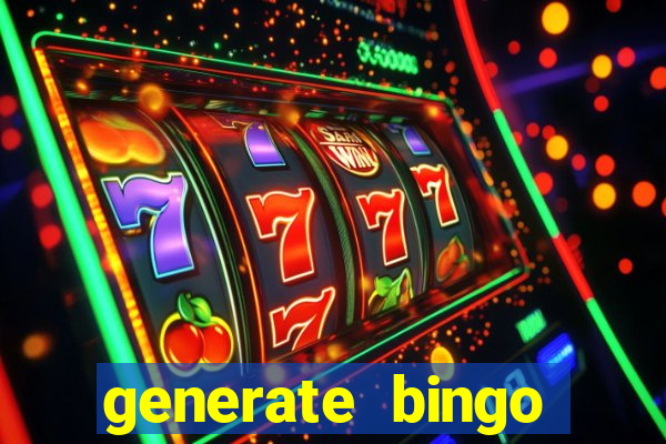 generate bingo cards with pictures