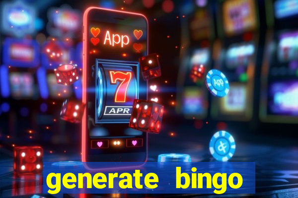 generate bingo cards with pictures