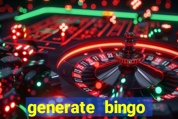 generate bingo cards with pictures