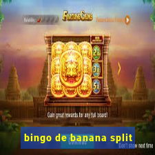 bingo de banana split