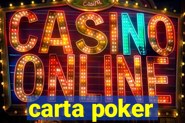 carta poker