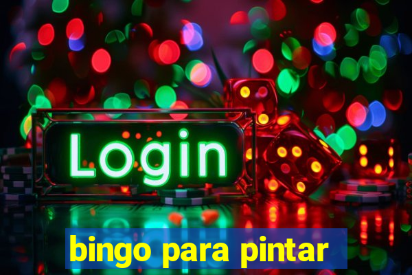 bingo para pintar