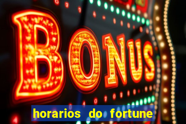 horarios do fortune tiger hoje