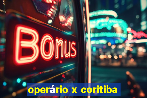 operário x coritiba