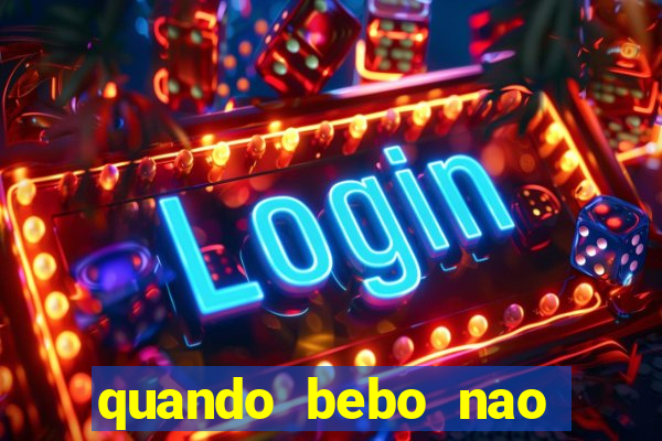 quando bebo nao consigo dormir