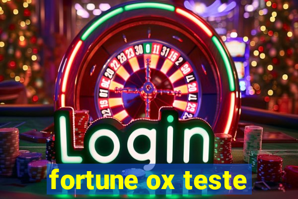 fortune ox teste