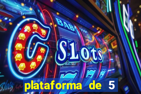 plataforma de 5 reais de b么nus