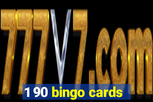 1 90 bingo cards