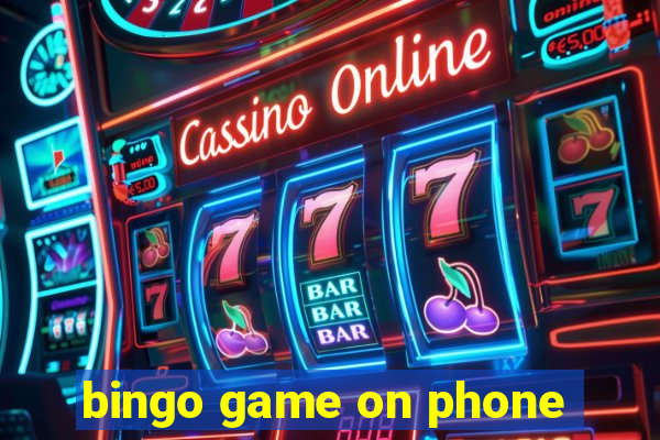 bingo game on phone