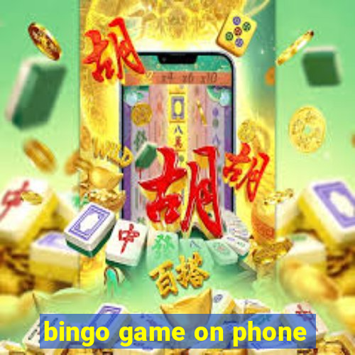 bingo game on phone