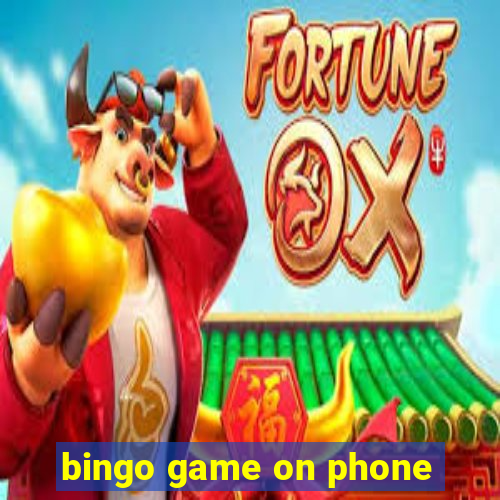 bingo game on phone