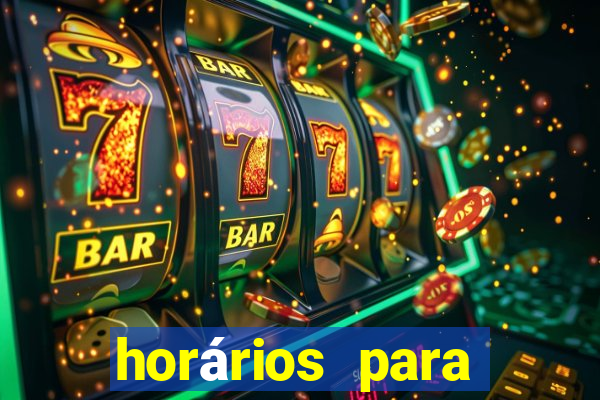 horários para jogar no fortune tiger