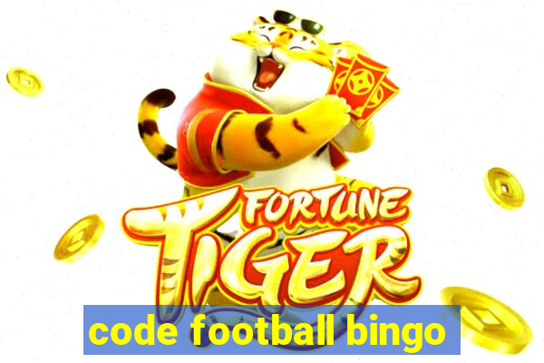 code football bingo