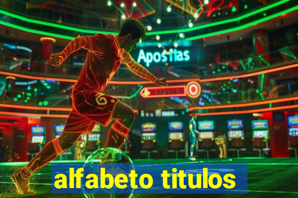 alfabeto titulos