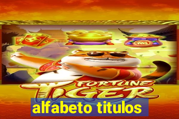 alfabeto titulos