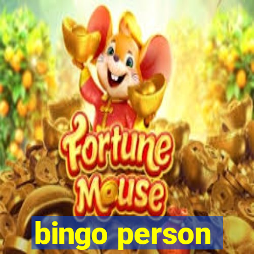 bingo person