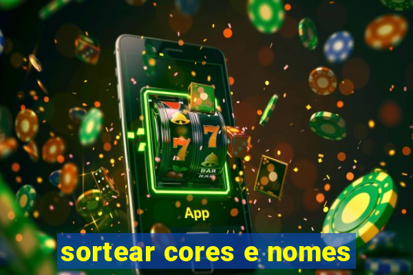 sortear cores e nomes