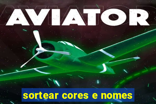 sortear cores e nomes