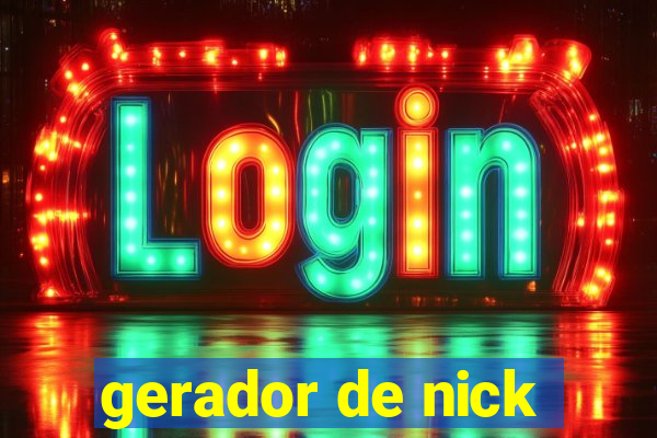 gerador de nick