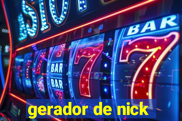 gerador de nick