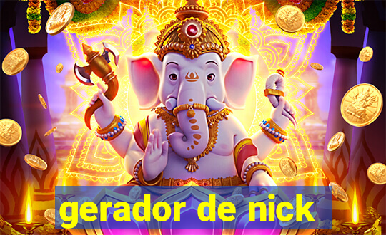 gerador de nick