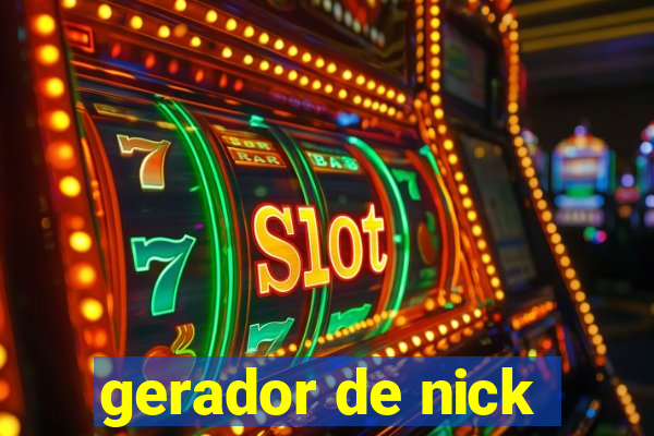 gerador de nick