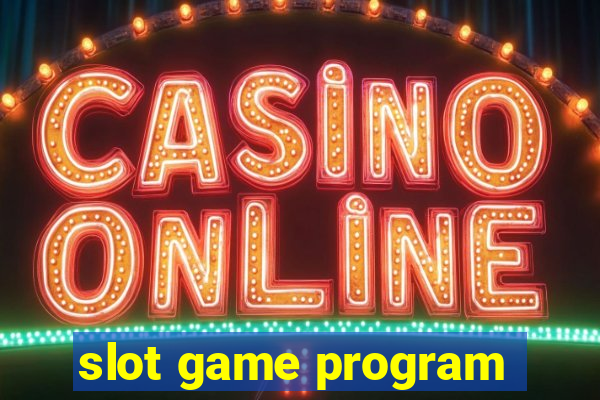 slot game program