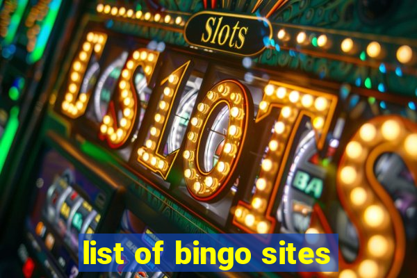 list of bingo sites