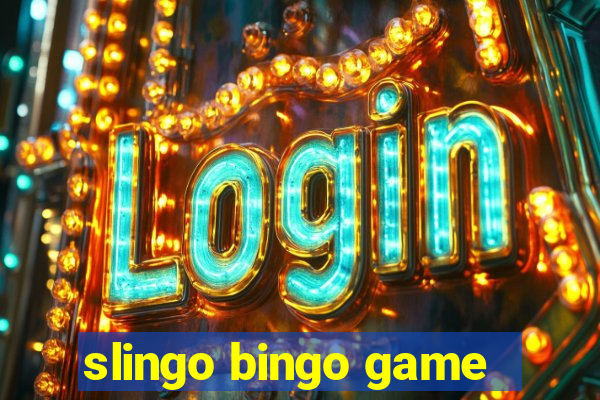 slingo bingo game